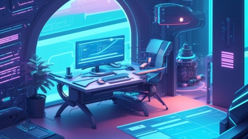 Default_Illustrate_a_futuristic_techinspired_scene_showcasing_0